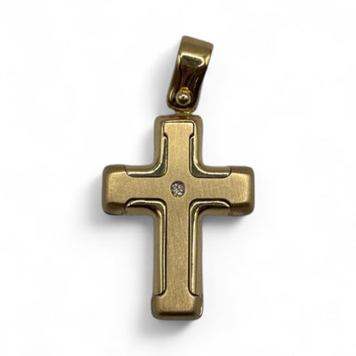 Croce In Oro Con Diamantino - CR2