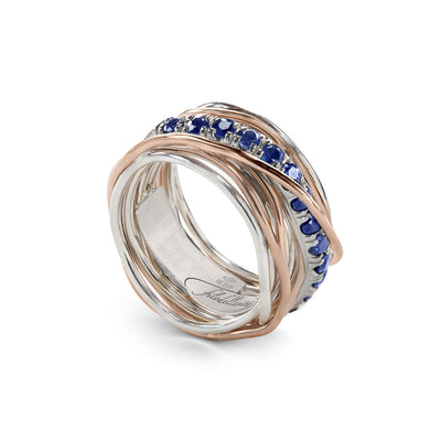 Anello Filodellavita Prezioso Collection 13 Fili Oro Rosa 9kt - AN113ARZB