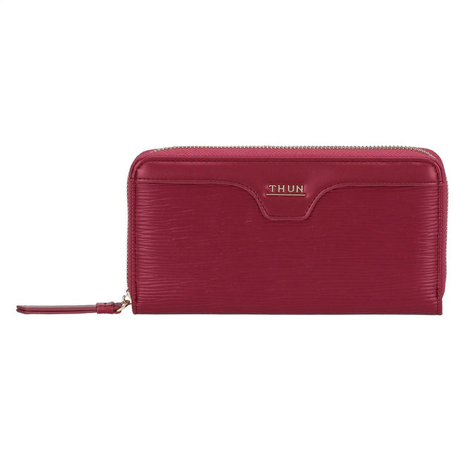 Thun Portafoglio con chiusura zip in ecopelle, cherry - T10784339P00