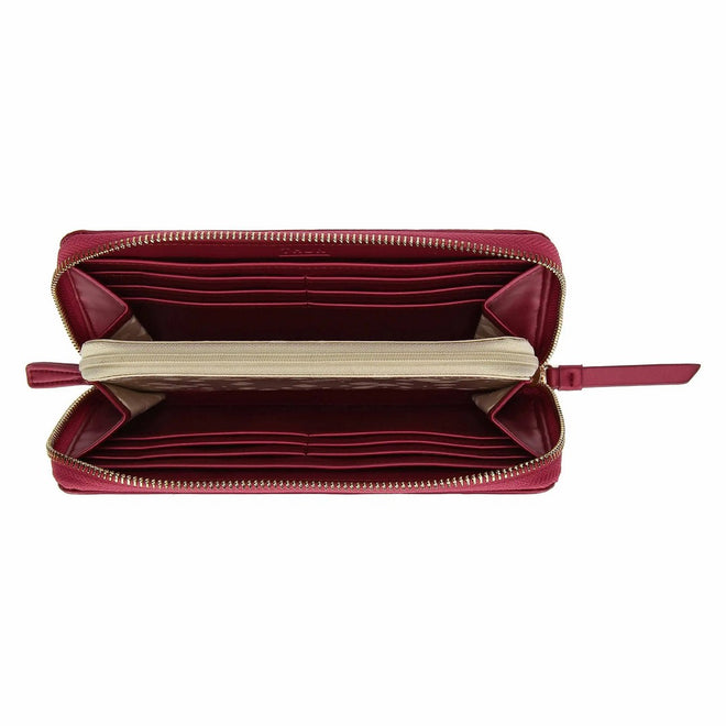 Thun Portafoglio con chiusura zip in ecopelle, cherry - T10784339P00