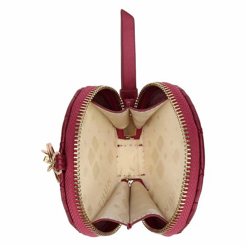 Thun Portachiavi rotondo con zip, cherry - T10782345P00