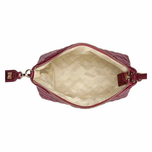 Thun Pochette trapuntata con tracolla, cherry - T10783349P00