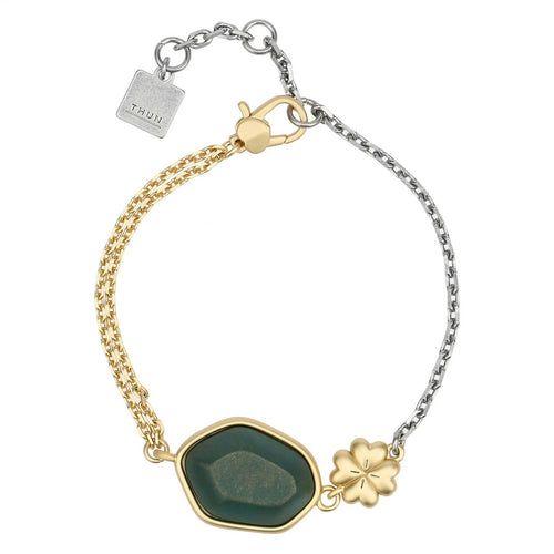 Thun Bracciale con pietra ceramica e quadrifoglio - T10794216P00