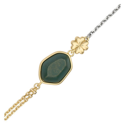 Thun Bracciale con pietra ceramica e quadrifoglio - T10794216P00