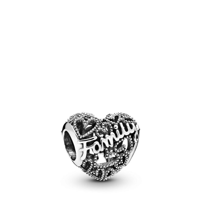 Charm Donna Pandora Openwork Cuore della Famiglia - 798571C00 - Gioielleria De Patto