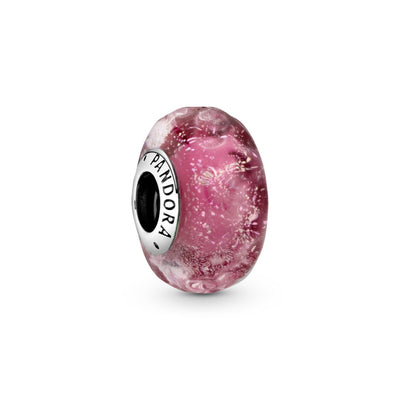 Charm Donna Pandora Vetro di Murano Fantasia Rosa - 798872C00 - Gioielleria De Patto