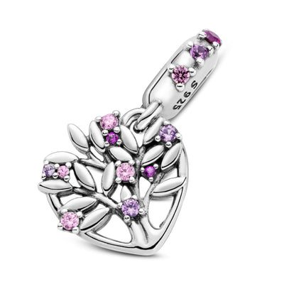 Pendente Donna Pandora Albero della Famiglia Pietre Rosa - 799153C01 - Gioielleria De Patto