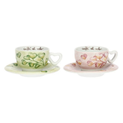 Thun Set 2 tazze cappuccino Cuori in fiore - T11042654P00