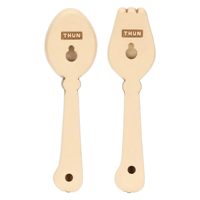 Thun Set cucchiaio e forchetta da parete in ceramica Country Bloom, piccolo - T10531250A91