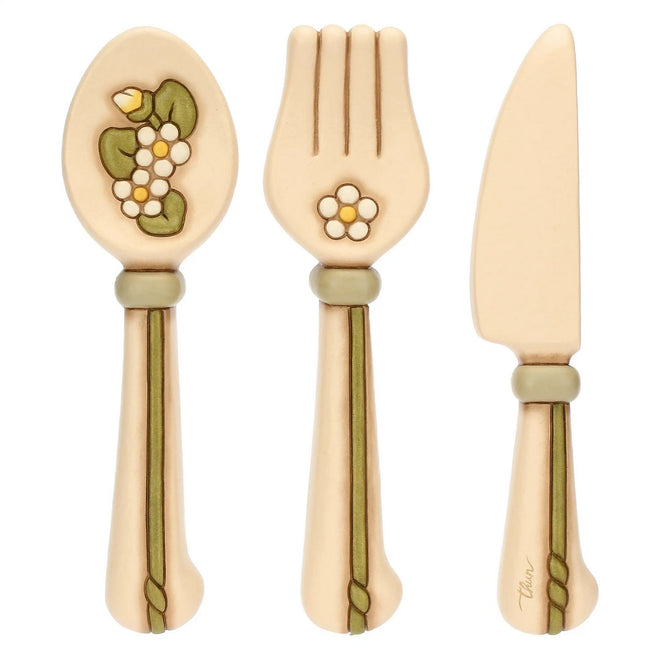 Thun Set 3 posate in ceramica da parete, grande - T10534252A91