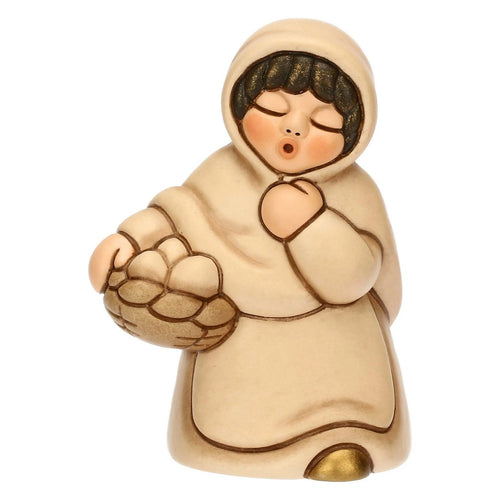 Thun Donna con cesto di uova in ceramica Presepe Classico - T10384280B83