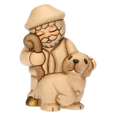 Thun Pastore con cane in ceramica Presepe Classico - T10387280B83