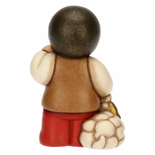 Thun Bimbo con lanterna in ceramica Presepe Classico - T10383280A82