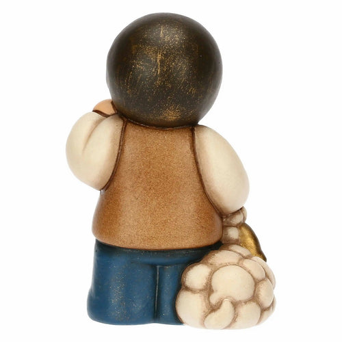 Thun Bimbo con lanterna in ceramica Presepe Classico - T10383280A98