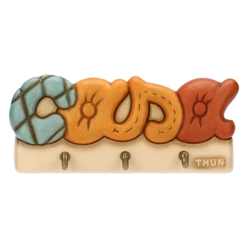 Thun Appendichiavi 3 ganci in ceramica Plumé - T10594246H90