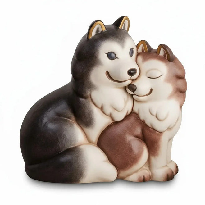 Thun Coppia Husky Polo e Alaska in ceramica - T10434277H90