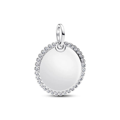 Collane Donna Pandora Pendente Medaglia Luminosa da incidere - 394007C01