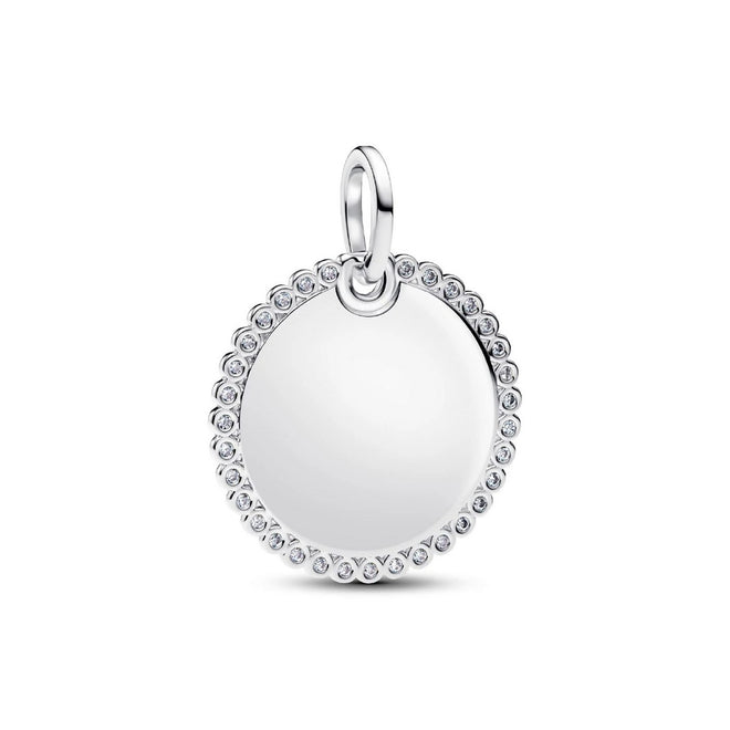 Collane Donna Pandora Pendente Medaglia Luminosa da incidere - 394007C01