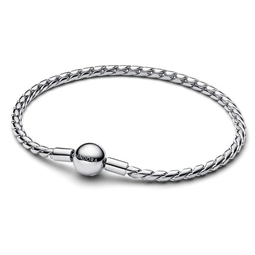 Bracciali Donna Pandora Maglia Spiga con Chiusura a Sfera  - 594028C00-19