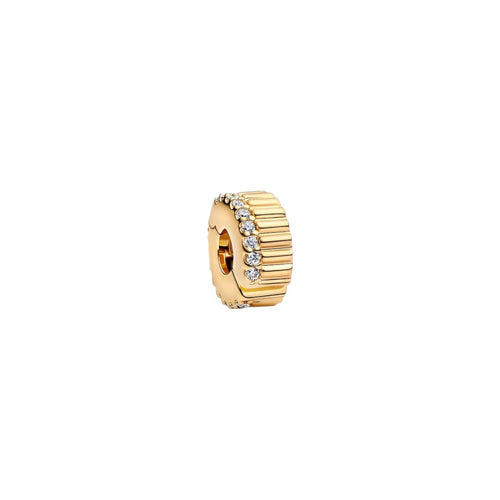 Charm Donna Pandora Clip Rigata con Pietre  - 764078C01