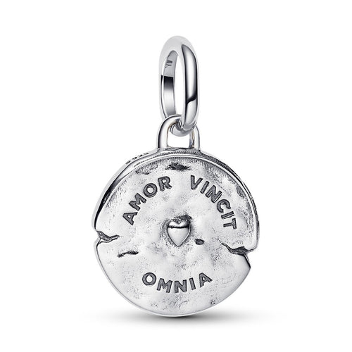 Charm Donna Pandora Medallion Cuore Sacro "Amor Vincit Omnia" - 793975C01