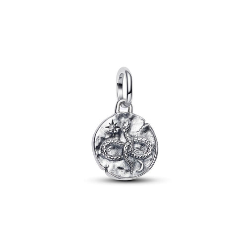 Charm Donna Pandora Medallion Serpente "Memento Vivere" - 793976C01