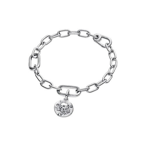 Charm Donna Pandora Medallion Teschio "Carpe Diem"  - 794089C01