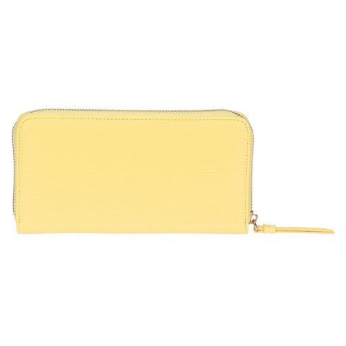 Thun Portafoglio con chiusura zip in ecopelle, giallo - T10429339P00