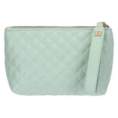 Thun Pochette in ecopelle trapuntata, verde - T10271349P00