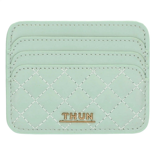 Thun Porta carte in ecopelle piccolo, verde - T10278346P00