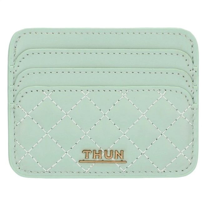 Thun Porta carte in ecopelle piccolo, verde - T10278346P00