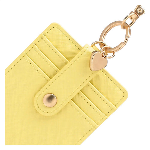Thun Porta carte con gancio in ecopelle, giallo - T10440346P00