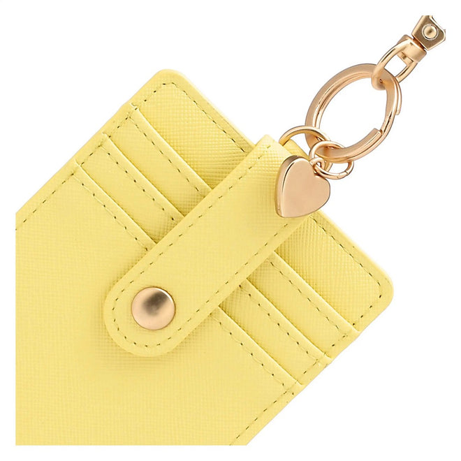Thun Porta carte con gancio in ecopelle, giallo - T10440346P00