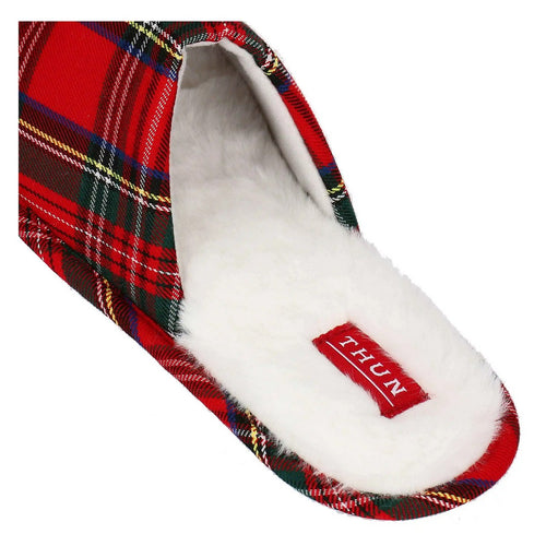 Thun Pantofole in tartan con stella, 38-39 - T10750642P00