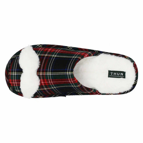 Thun Pantofole in tartan con baffo, lui - 40/41 - T10918642P00