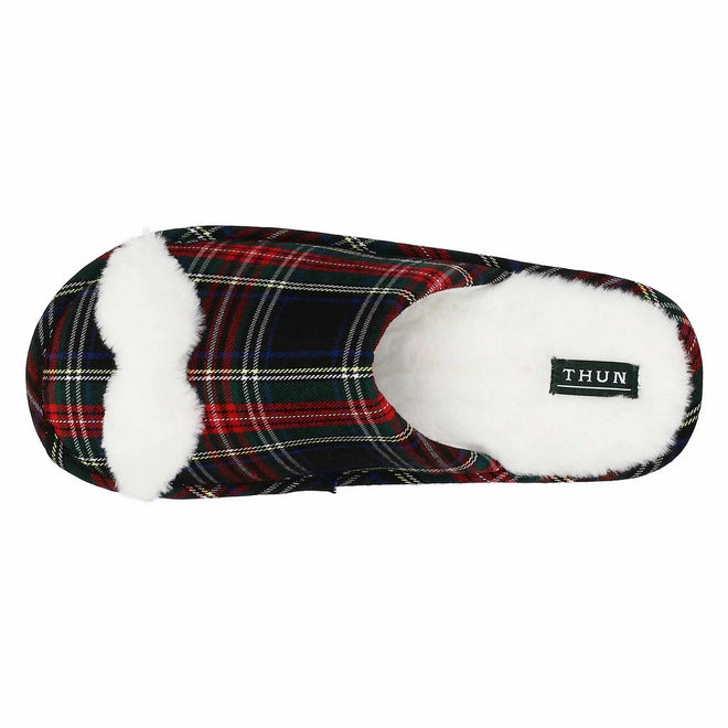 Thun Pantofole in tartan con baffo, lui - 40/41 - T10918642P00