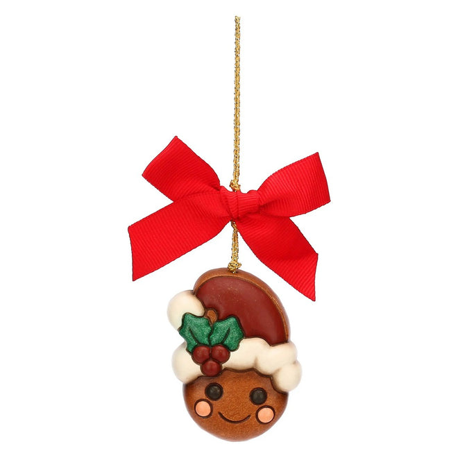 Thun Addobbo natalizio testa omino pan di zenzero Pepi in ceramica, piccolo - T10397254A82