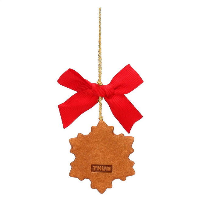 Thun Addobbo natalizio fiocco di neve in ceramica, piccolo - T10403254A82