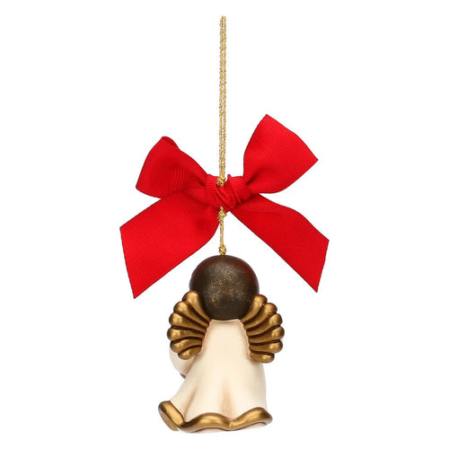 Thun Addobbo natalizio angelo con lanterna in ceramica, grande - T10493256A82