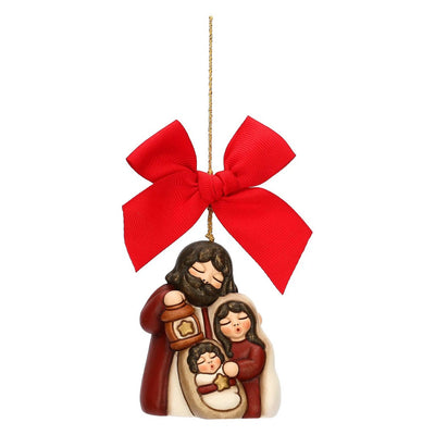 Thun Addobbo natalizio Sacra Famiglia in ceramica, maxi - T10492257A82