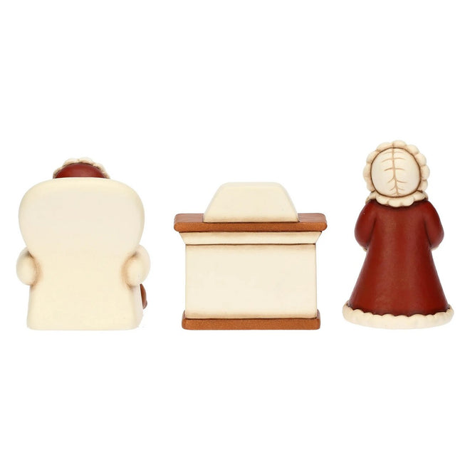 Thun Babbo e mamma Natale con camino in ceramica - T10441305A91