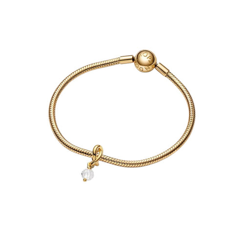 Pendente Donna Pandora Cerchio Eterno Bianco Aprile - 763462c04