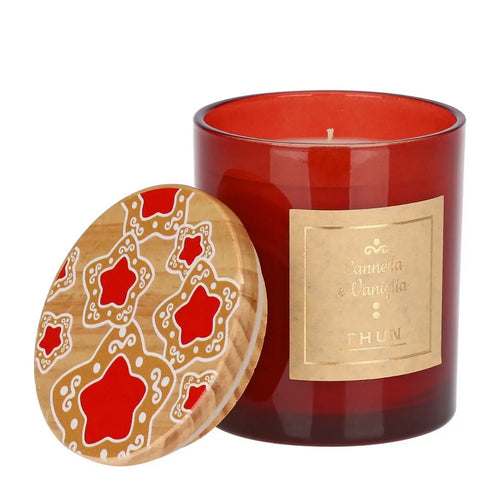 Thun Candela con tappo decorato, rossa - T11065204P00