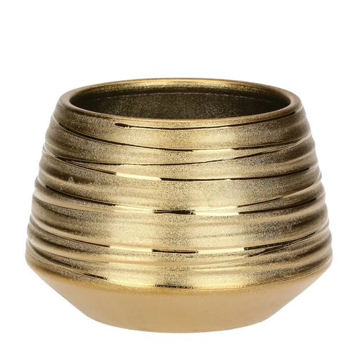 Thun Cachepot in ceramica oro, piccolo - T10664267B80