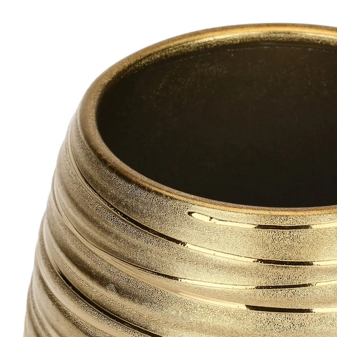 Thun Cachepot in ceramica oro, piccolo - T10664267B80