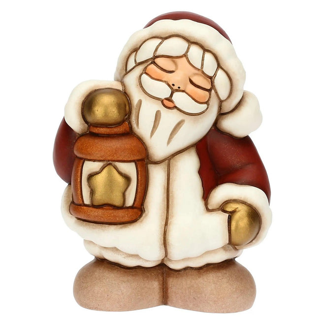Thun Babbo Natale con lanterna in ceramica, piccolo - T10438302A82