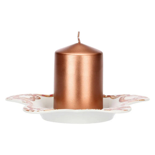 Thun Piattino a forma di stella in porcellana con candela Thunland - T10658639P00