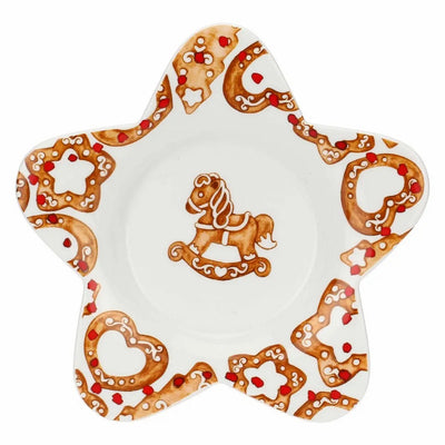 Thun Piattino a forma di stella in porcellana con candela Thunland - T10658639P00