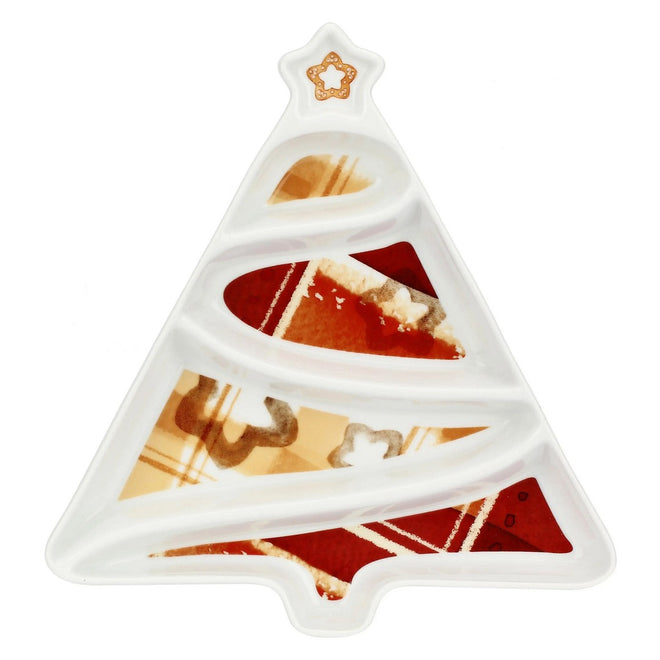 Thun Antipastiera a forma di albero di Natale in porcellana Thunland - T10616424P00