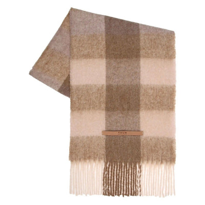 Thun Sciarpa in misto lana a quadri con frange - T10723640P00